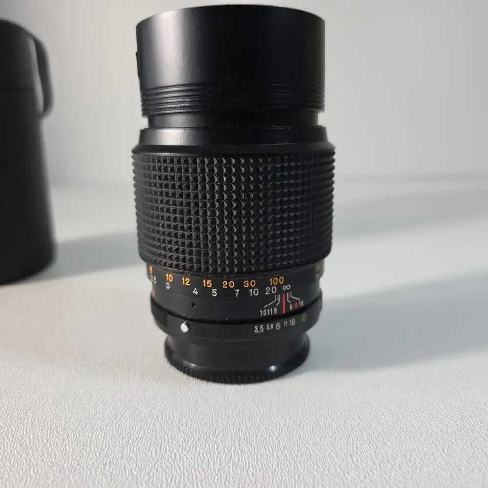 Konica Hexar AR 135mm F3.5 Camera Lens With Case